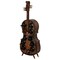 Vintiquewise Cello-Shaped Wine Holder 10-Bottle Freestanding Metal Rack Vintage Decorative Storage Organizer Musical Ornament Display Stand for Dining Room Kitchen Home Bar KTV and Entertainment Areas